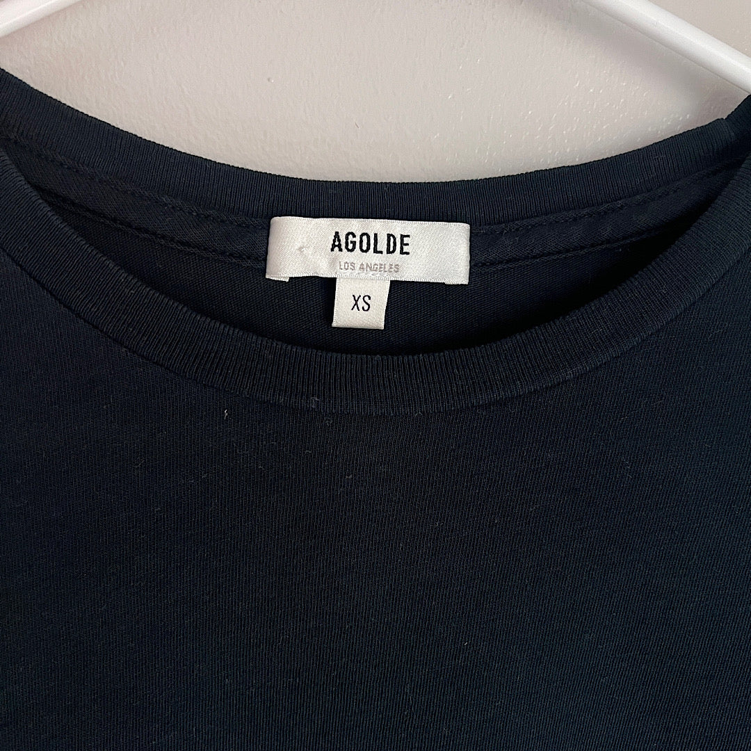 Agolde Los Angeles Black T Shirt