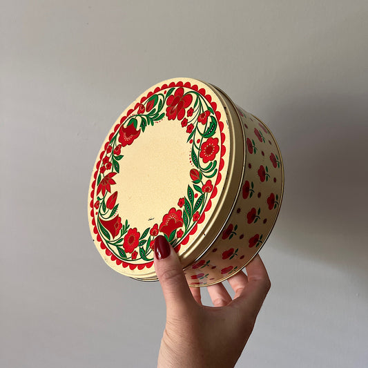 Vintage Hallmark Floral Tin