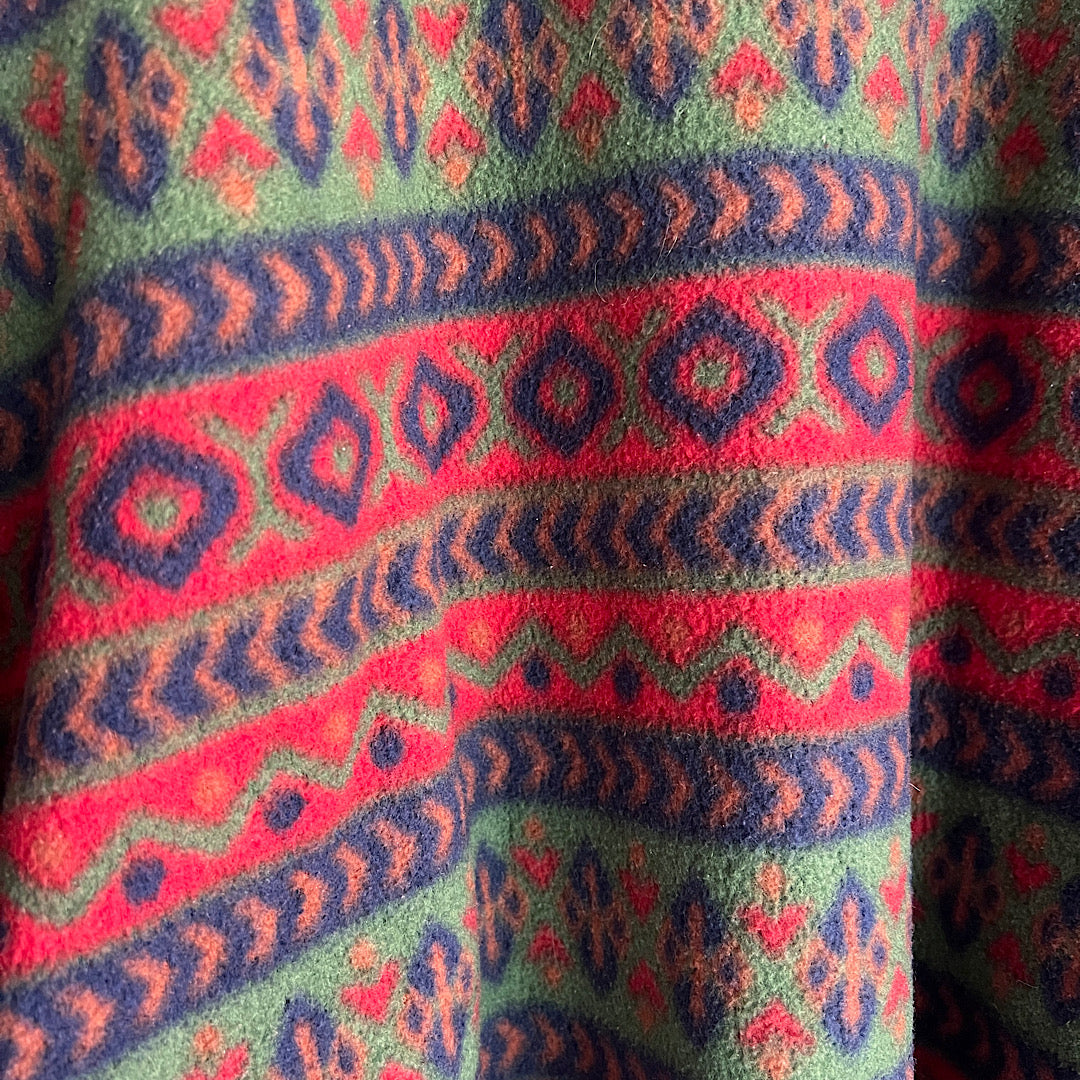 Vintage PK Elliot Sport Patterned Fleece Pullover