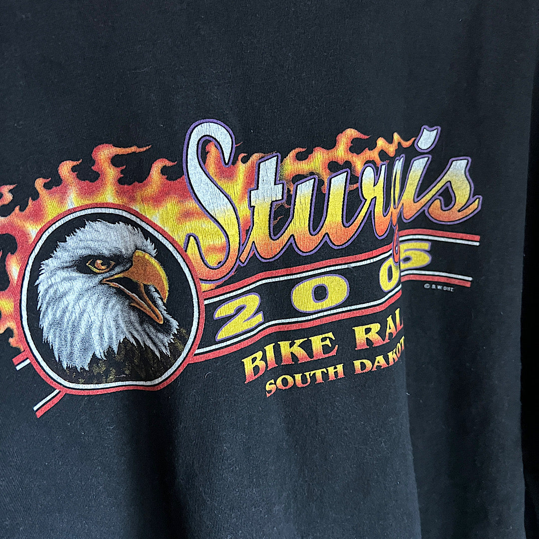 Vintage '05 Sturgis Bike Week Eagle Graphic Tee