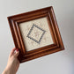 Vintage Wooden Framed Hardangar Embroidery