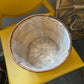 Vintage Wicker Plastic Lined Plant Basket