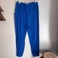 Ribbed Blue Stretchy Jogger Sweatpants
