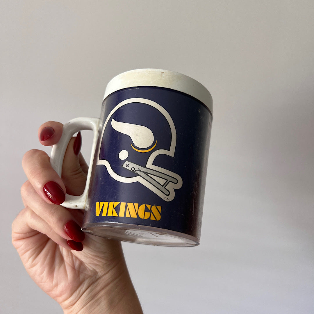 Vintage Vikings Thermo Serv Mug