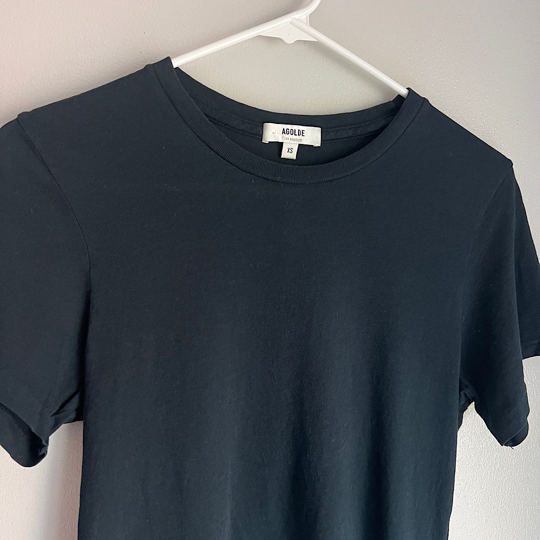 Agolde Los Angeles Black T Shirt