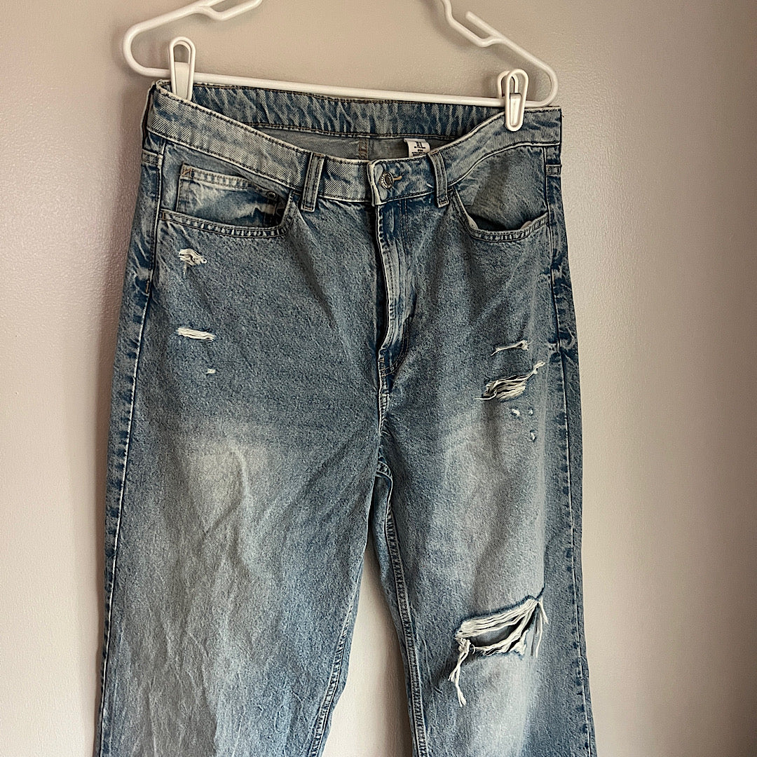 H&M &Denim Hi-Rise Wide Leg Jeans