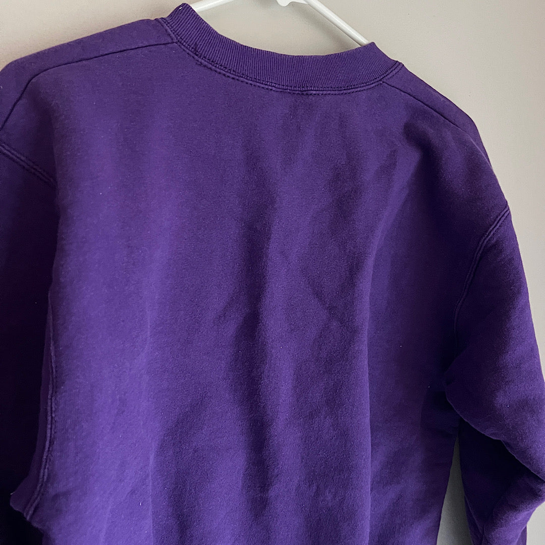 Vintage Youth Vikings Embroidered Crewneck Sweatshirt