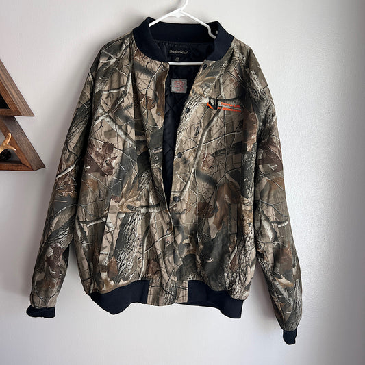 Vintage Dunbrooke Embroidered Camo Bomber Jacket