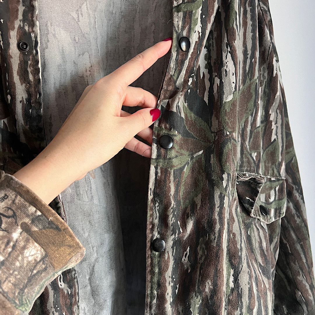 Vintage Realtree Spartan Camo Bomber Jacket & Cargo Pants Set