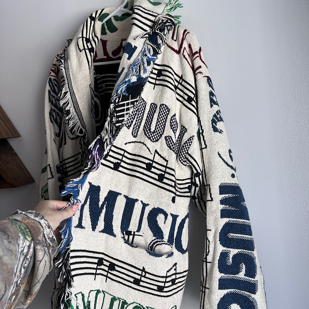 Vintage Music Blanket Jacket