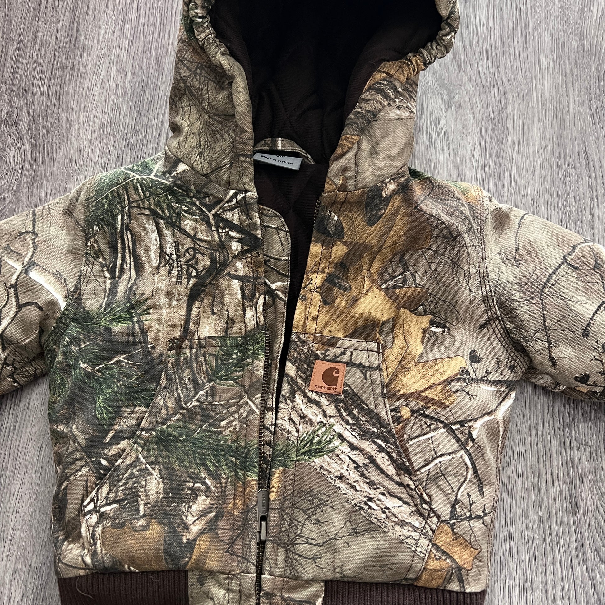 Carhartt Baby 12M Insulated Camo Jacket - Main Image