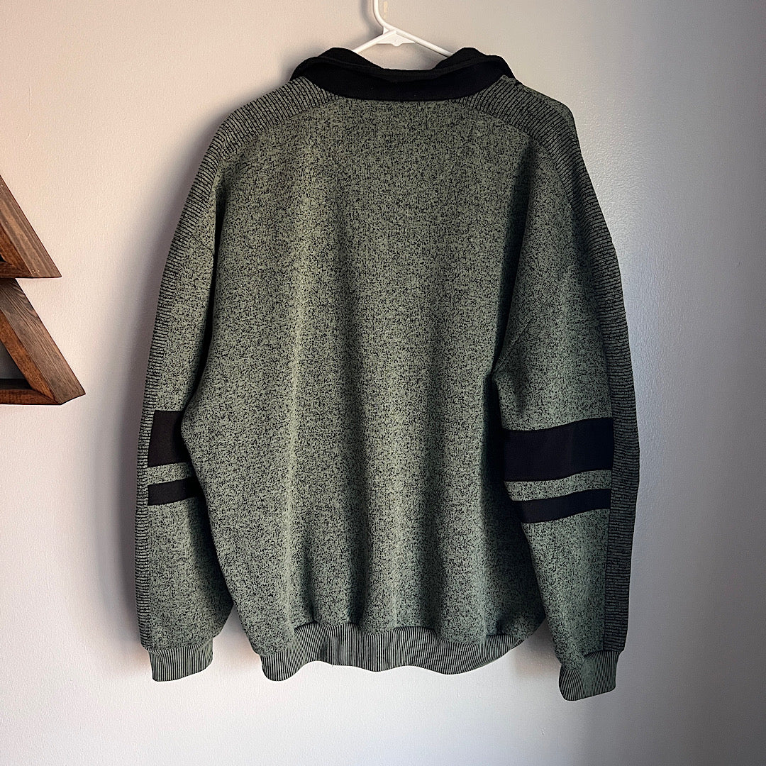 Vintage LD Sport Green and Black Pullover