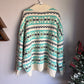 Vintage American Eagle Fair Isle Mock Neck Sweater
