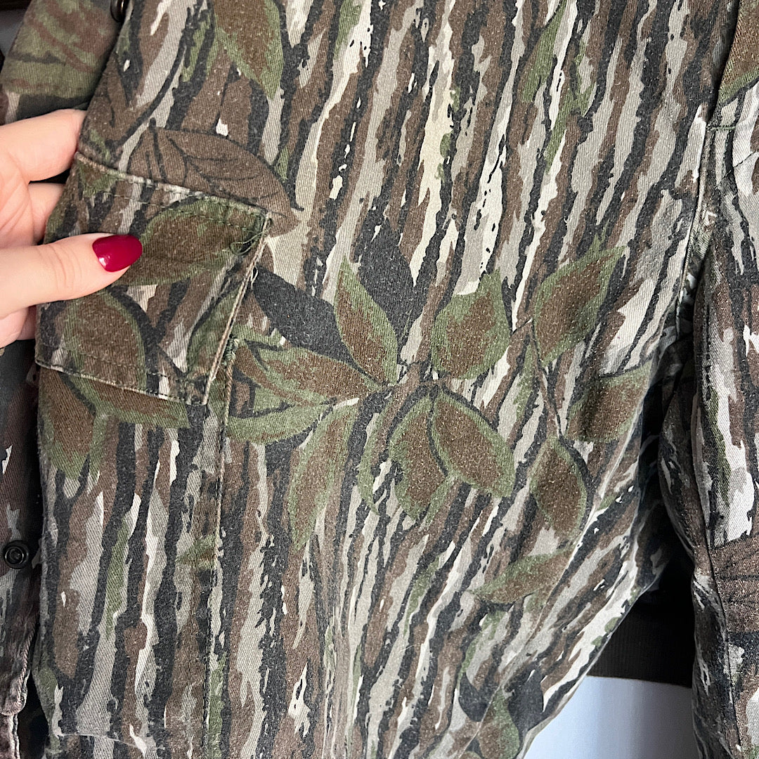 Vintage Realtree Spartan Camo Bomber Jacket & Cargo Pants Set