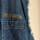 Vintage Harley Embroidered Denim Vest