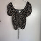 H&M Printed Black & Cream Top