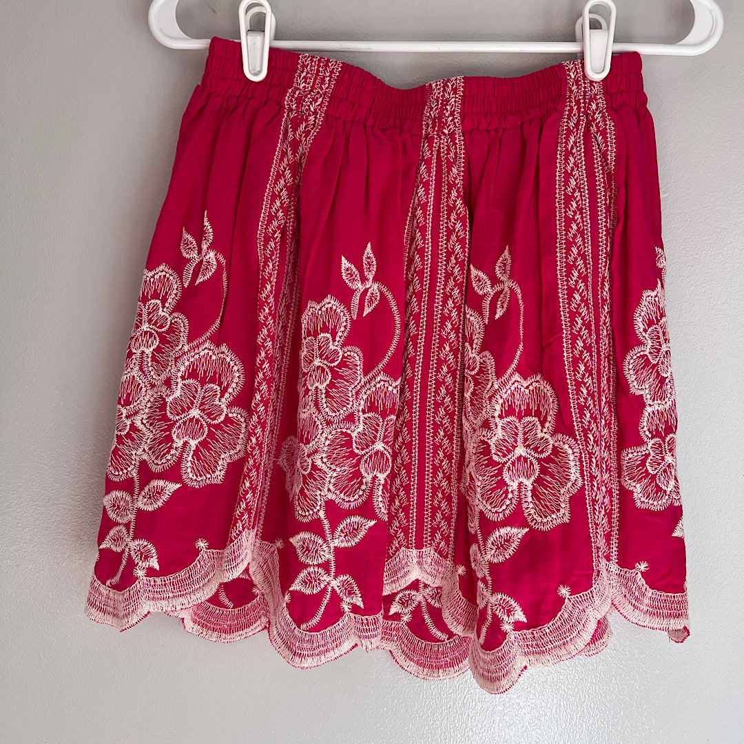 Soltaire Boho Embroidered Top & Skirt Set