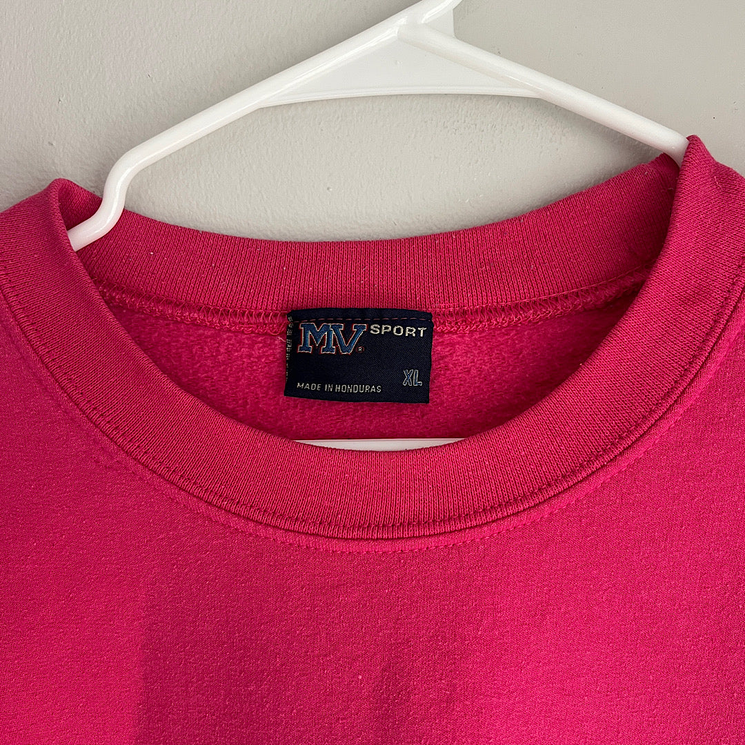 UND North Dakota Pink & Green Crewneck Sweatshirt
