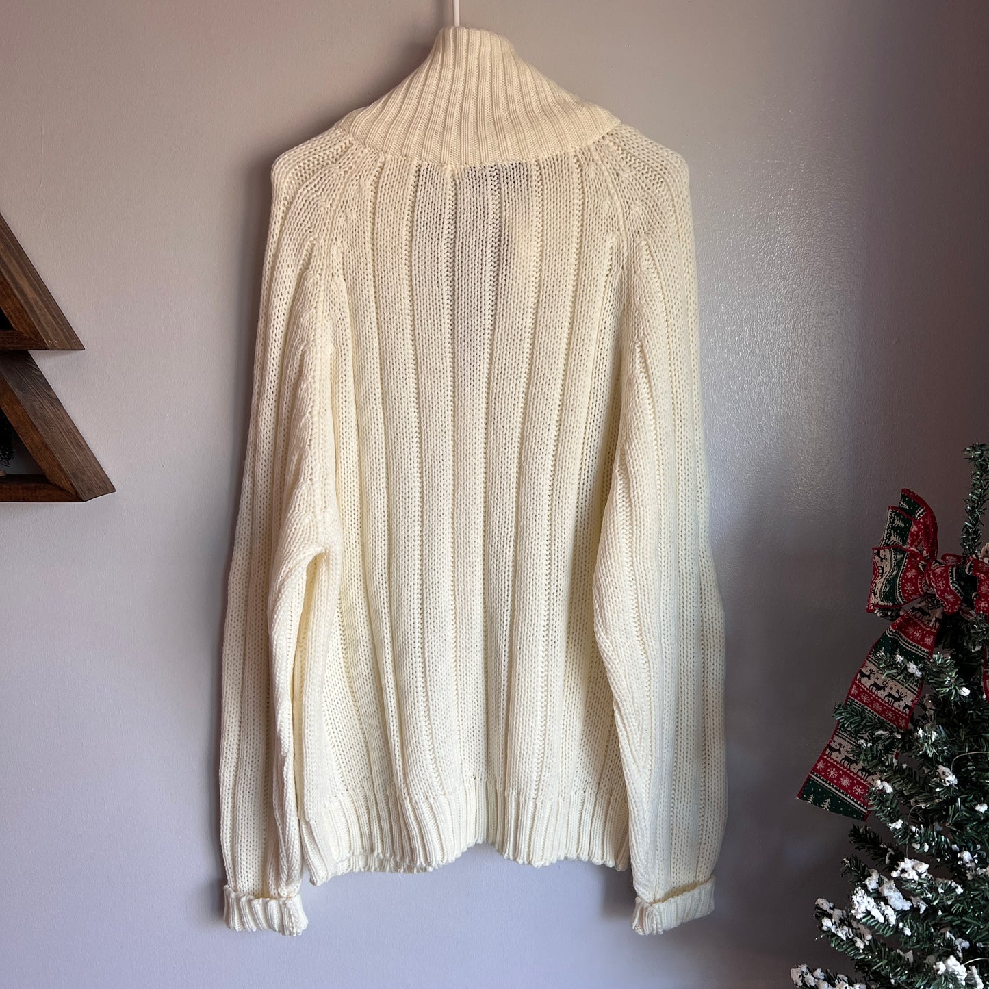 Vintage Blair Chunky Knit Zip Sweater