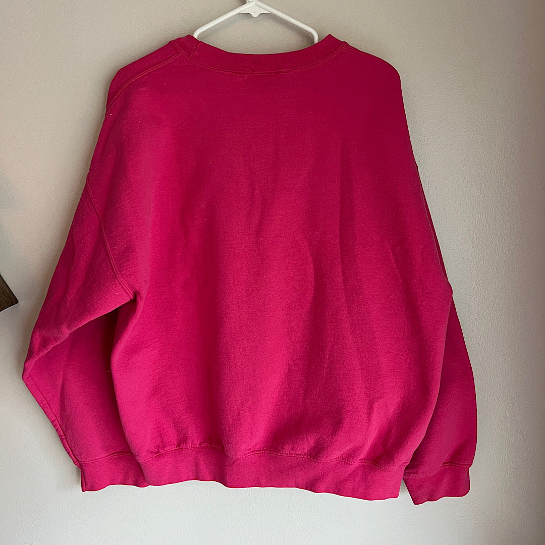 UND North Dakota Pink & Green Crewneck Sweatshirt