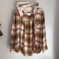 American Eagle Hooded Flannel