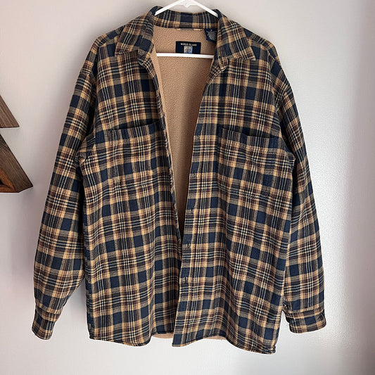 Vintage World Island Fleece Lined Flannel Shacket