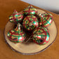 Vintage Plaid Ornaments (set of 6)