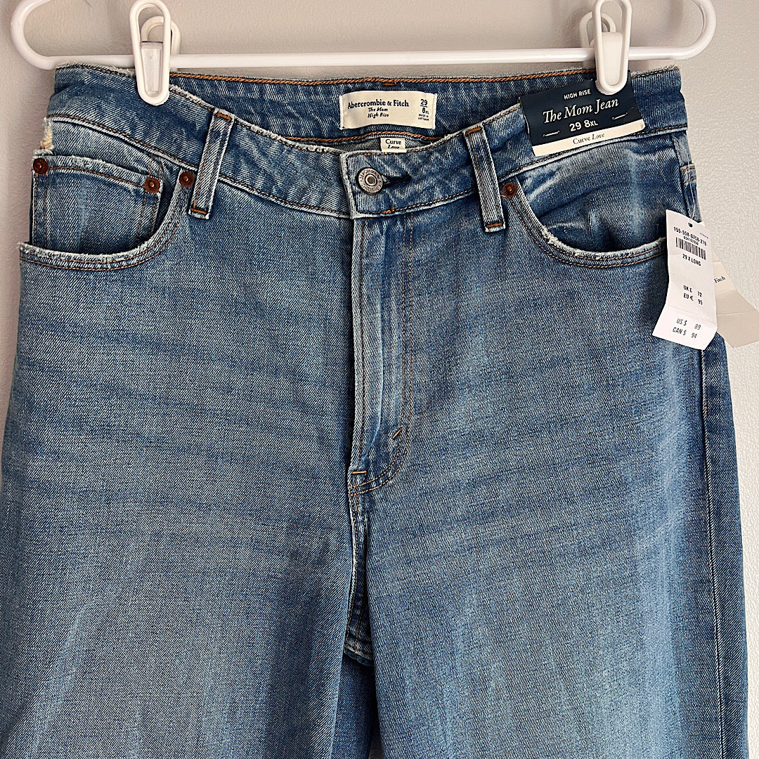 NWT Abercrombie & Fitch Mom Jean Curve Love 8XL
