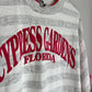 Vintage L.A.T Sportswear Cypress Gardens Florida Hot Pink Double Collar Striped Tee