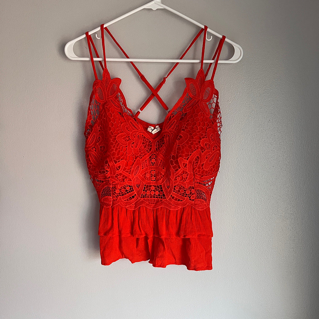 Moa Moa Lace Floral Tank