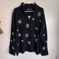 Route 66 NWT Snowflakes 1/4 Zip Sweater