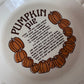 Vintage '80s Ceramic Pumpkin Pie Recipe Dish