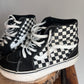 Vans Sk8-Hi Platform Checkerboard Shoes (missy 4)