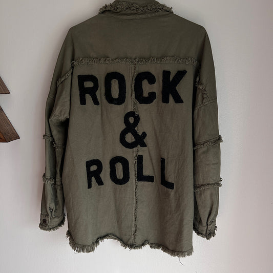 Rock & Roll Olive Shacket