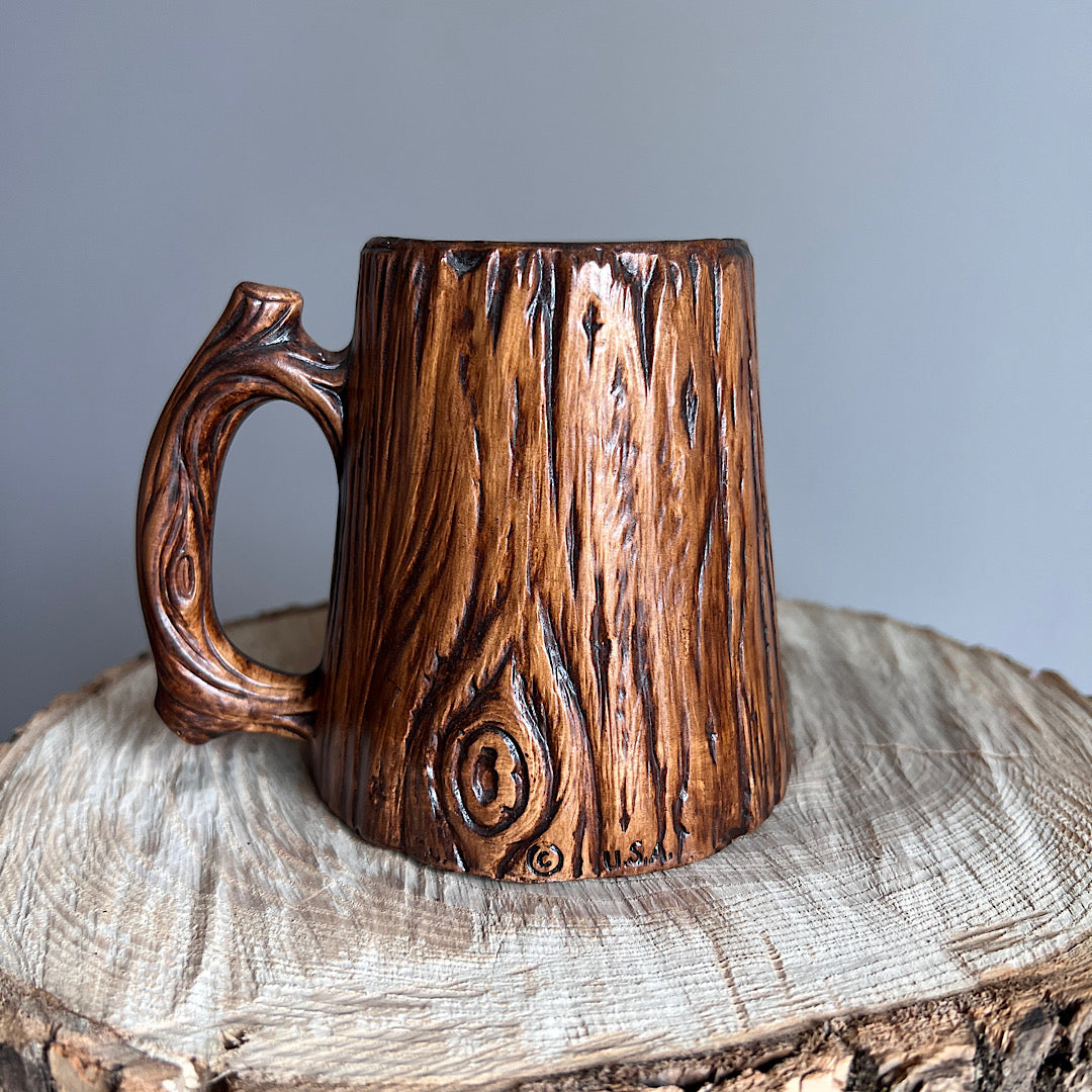 Vintage Ohio Tree Trunk Souvenir Mug