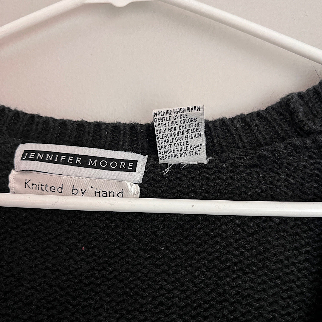 Vintage Jennifer Moore Jingle Bell Christmas Cardigan Sweater