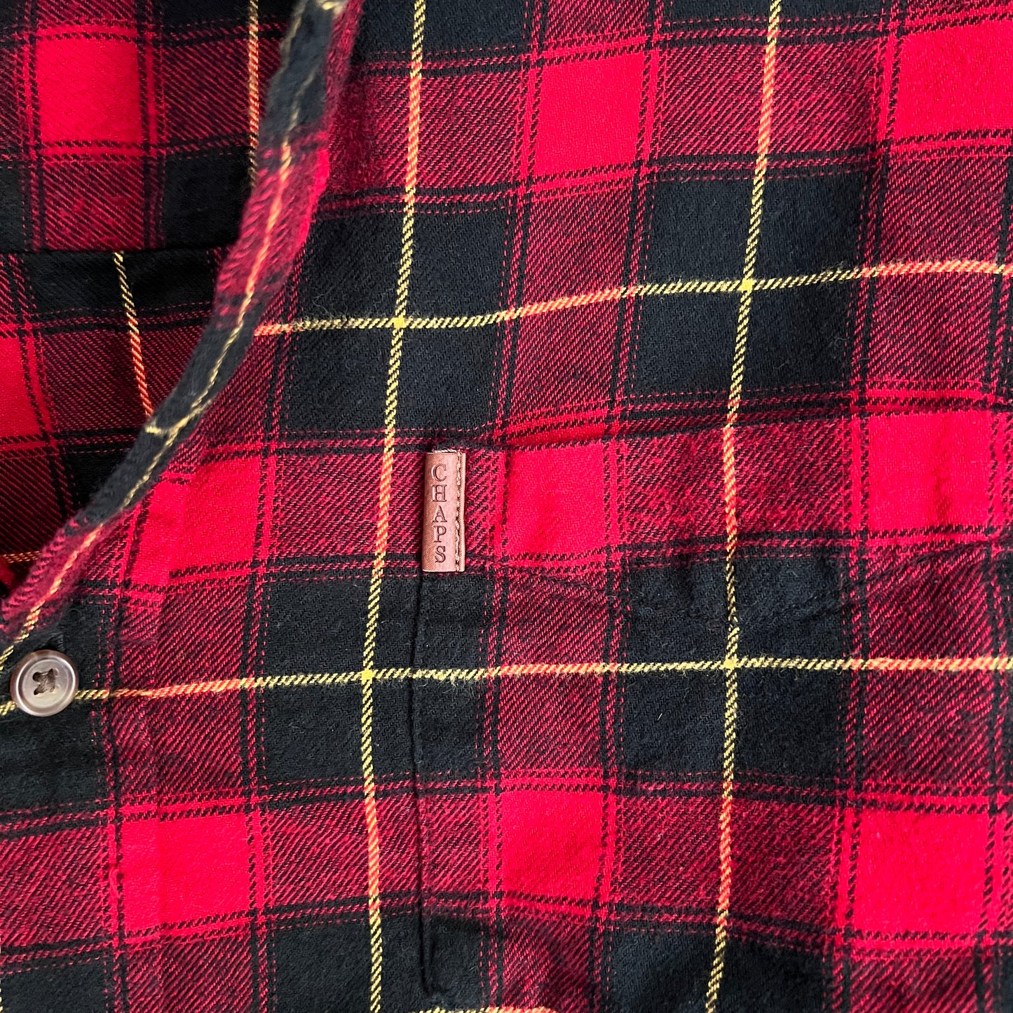 Chaps Red, Black & Yellow Flannel