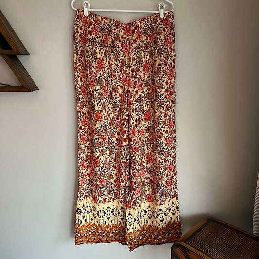 Joie Hi-Rise Flowy Patterned Wide Leg Pants