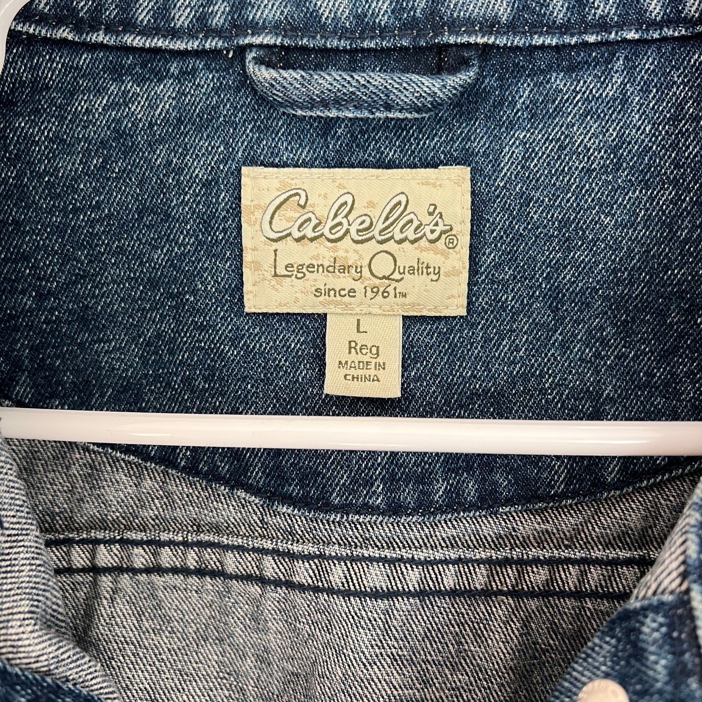 Vintage Cabelas Denim Vest