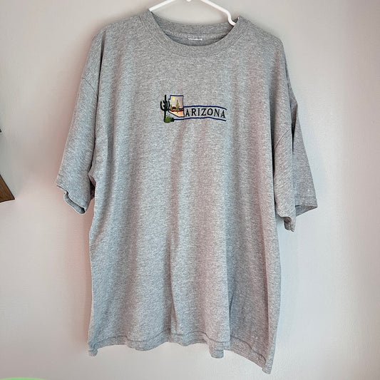 Vintage Embroidered Arizona Gray T-Shirt