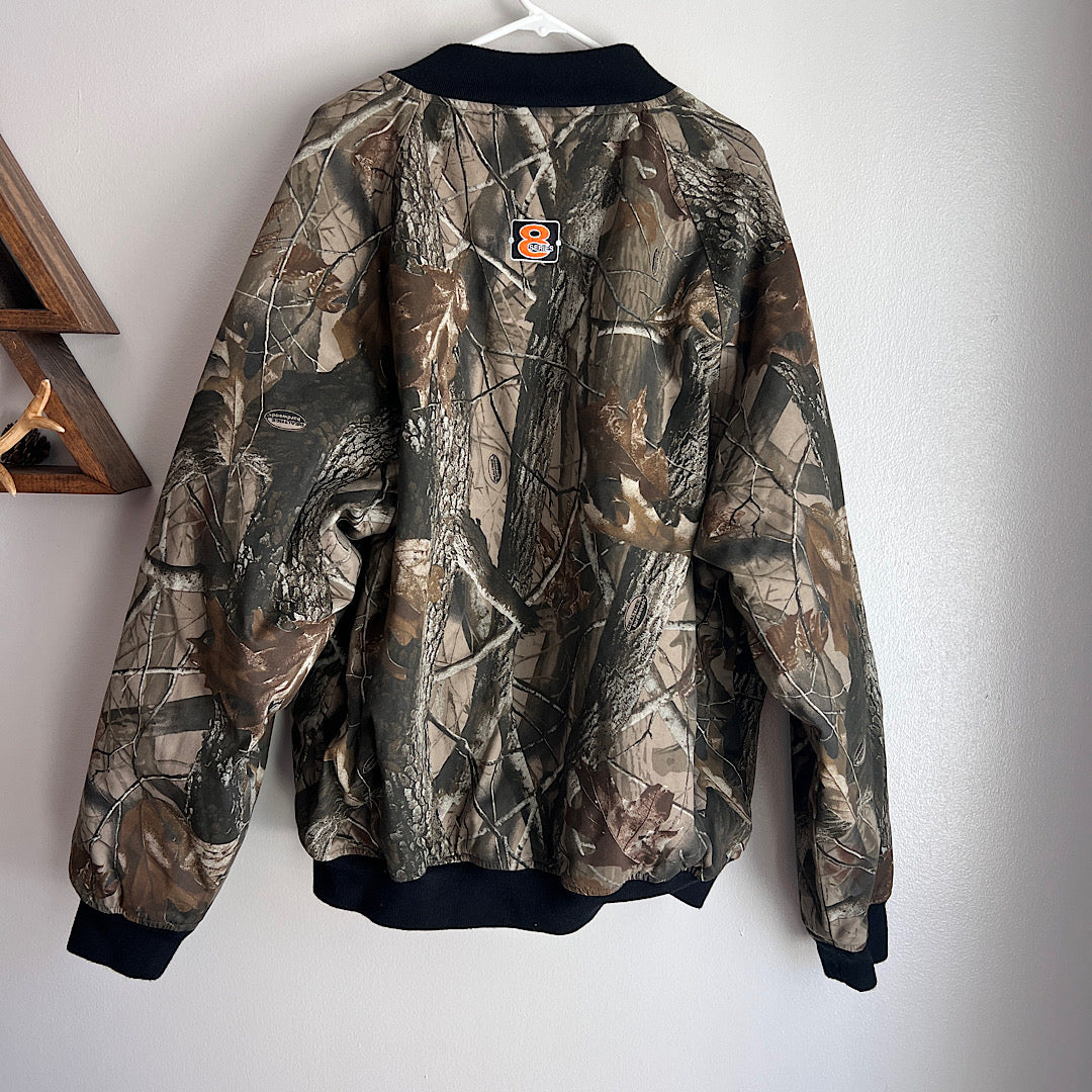 Vintage Dunbrooke Embroidered Camo Bomber Jacket