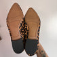 Franco Sarto Studio Leopard Calfhair Slip On Flat Pointy Toe Loafer (9/9.5)