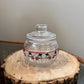 Vintage Snowman Glass Candy Jar with Lid