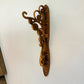 Vintage 70s Faux Wicker Rattan Plant Hanger