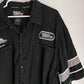 Harley Davidson Racing Screamin' Eagle Button Shirt