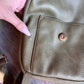 Green Leather-Like Crossbody Bag/Purse