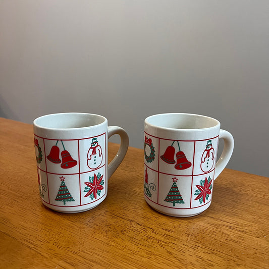 Vintage HGC Holiday Mugs (Set of 2)