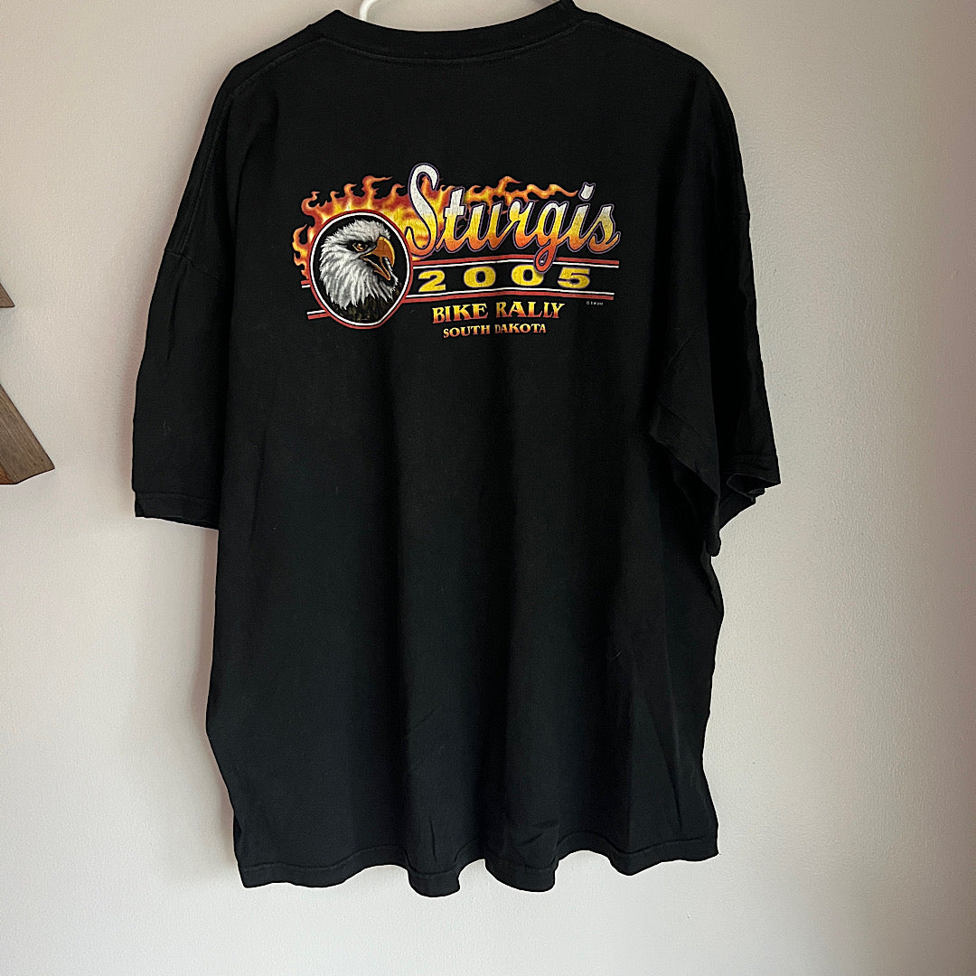 Vintage '05 Sturgis Bike Week Eagle Graphic Tee