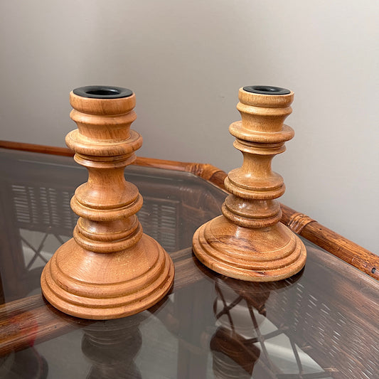 Wooden Threshold Candle Holders