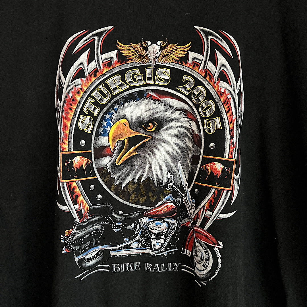 Vintage '05 Sturgis Bike Week Eagle Graphic Tee